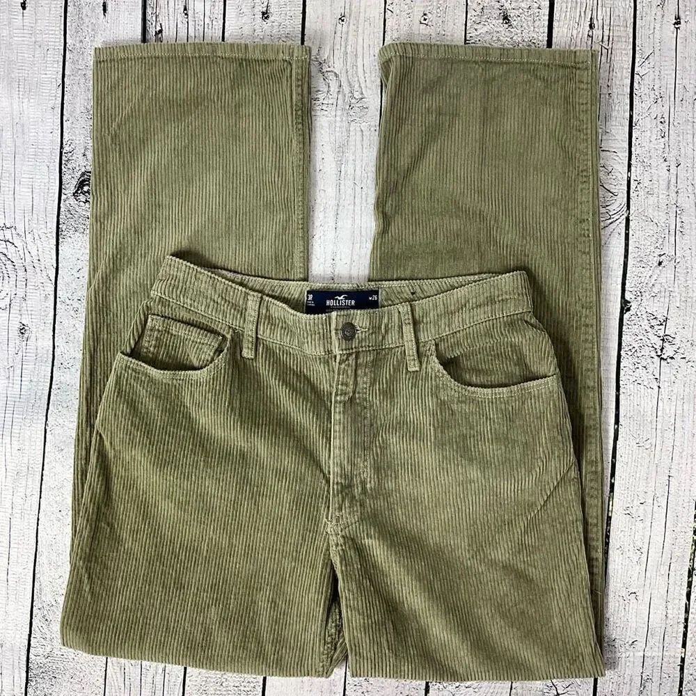 HOLLISTER Corduroy High Rise Dad Pants